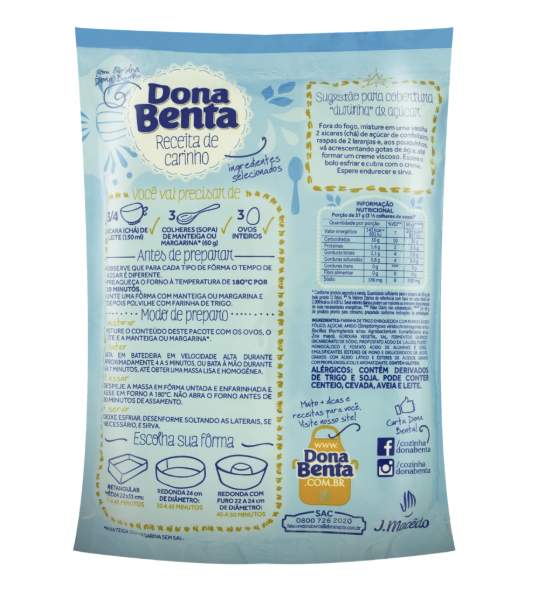 Dona Benta Mist. Bolo de Laranja 450g